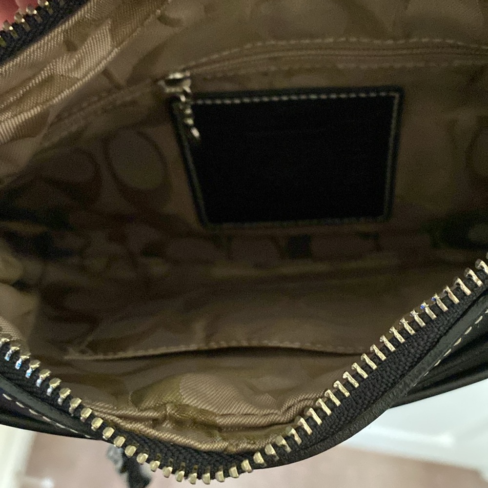 Coach Black Nylon Bag Hobo Vintage Rare Shoulder Handbag Used Y2K - Picture 12 of 12